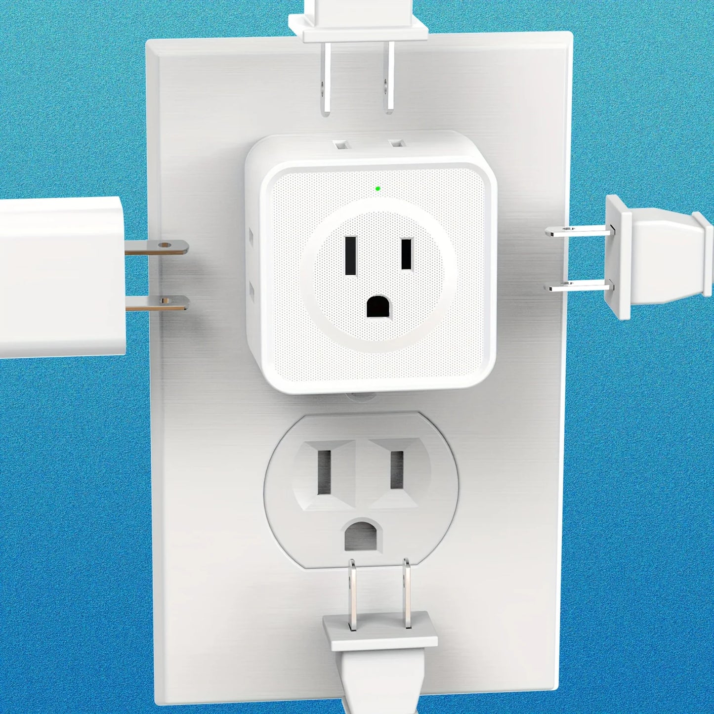 5-Outlet Multi-Plug Expander for Home, Office, and Travel