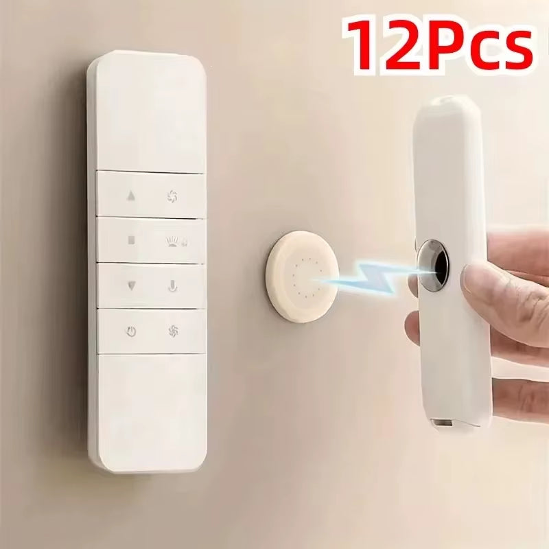 Magnetic Wall-Mounted Remote Control Holder with Strong Adhesive for Home and Office Use