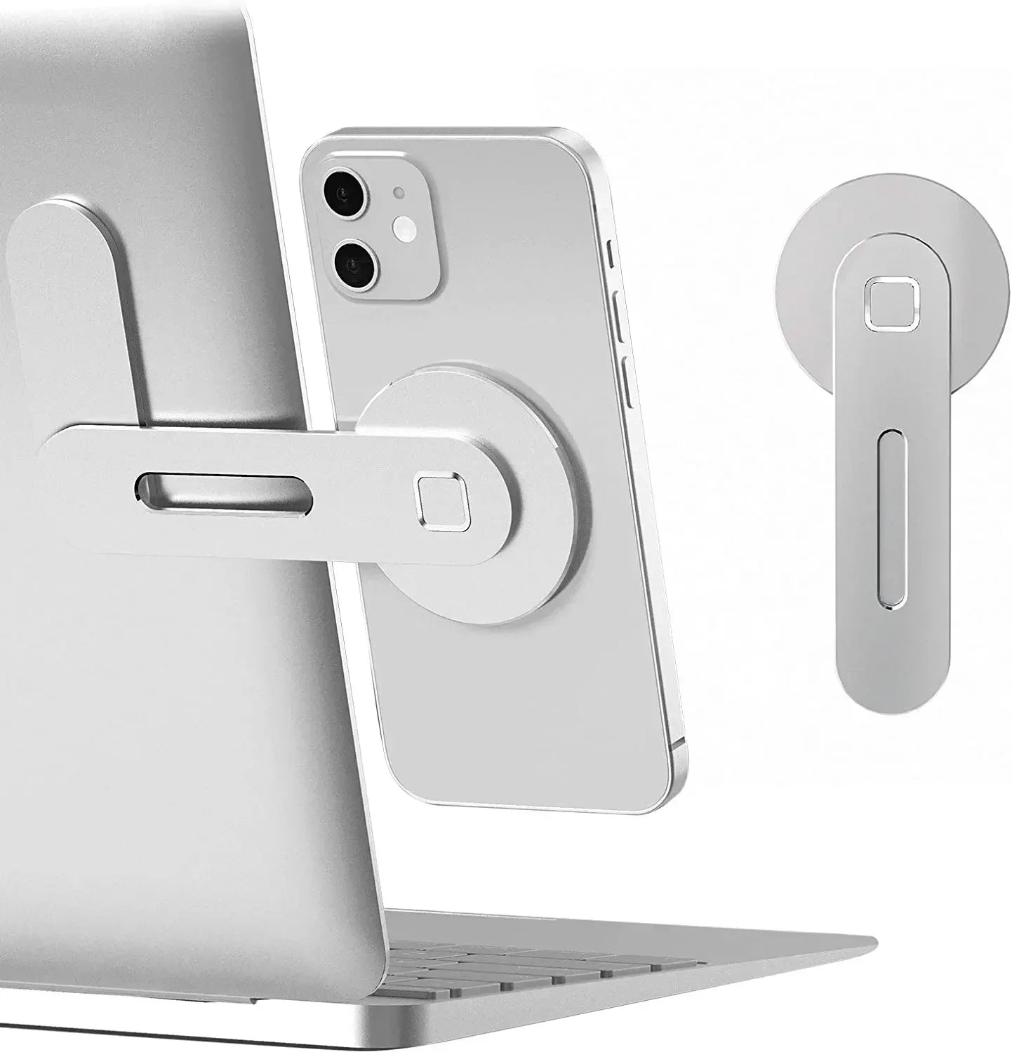2025 Slim and Foldable Magnetic Laptop and Phone Holder for iPhone 14, 13, 12 Series and All Smartphones