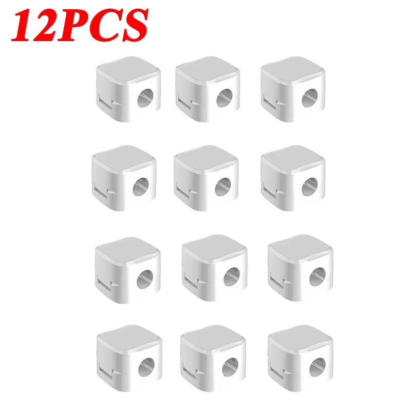 Magnetic Cable Clip and Adhesive Wire Organizer for Efficient Home and Office Desk Management
