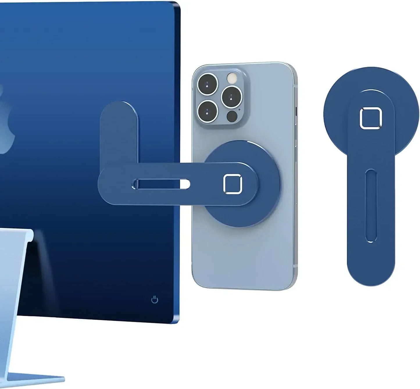2025 Slim and Foldable Magnetic Laptop and Phone Holder for iPhone 14, 13, 12 Series and All Smartphones
