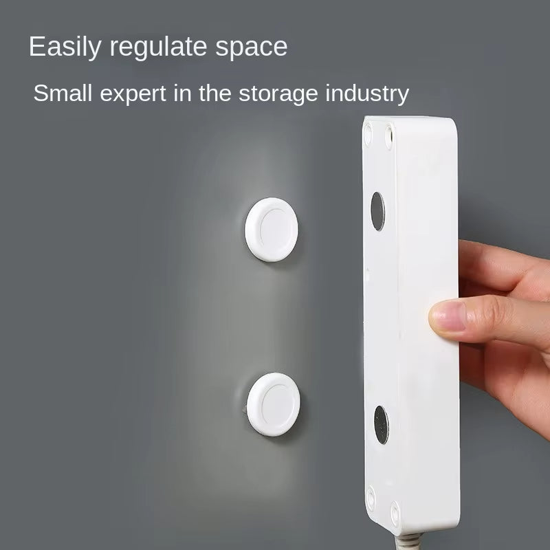 Magnetic Wall-Mounted Remote Control Holder with Strong Adhesive for Home and Office Use