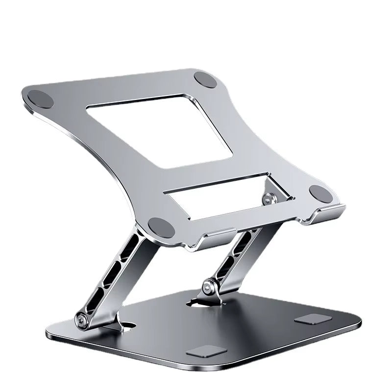 Adjustable Carbon Steel Laptop Stand for Notebooks and Tablets up to 17 Inches - Portable, Foldable Cooling Holder