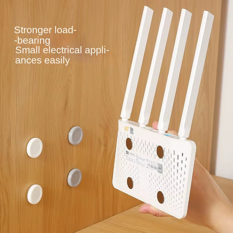 Magnetic Wall-Mounted Remote Control Holder with Strong Adhesive for Home and Office Use