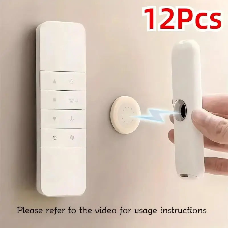 Magnetic Wall-Mounted Remote Control Holder with Strong Adhesive for Home and Office Use