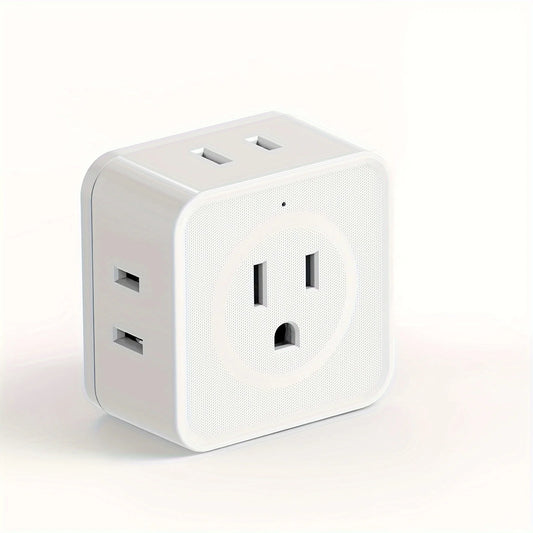 5-Outlet Multi-Plug Expander for Home, Office, and Travel