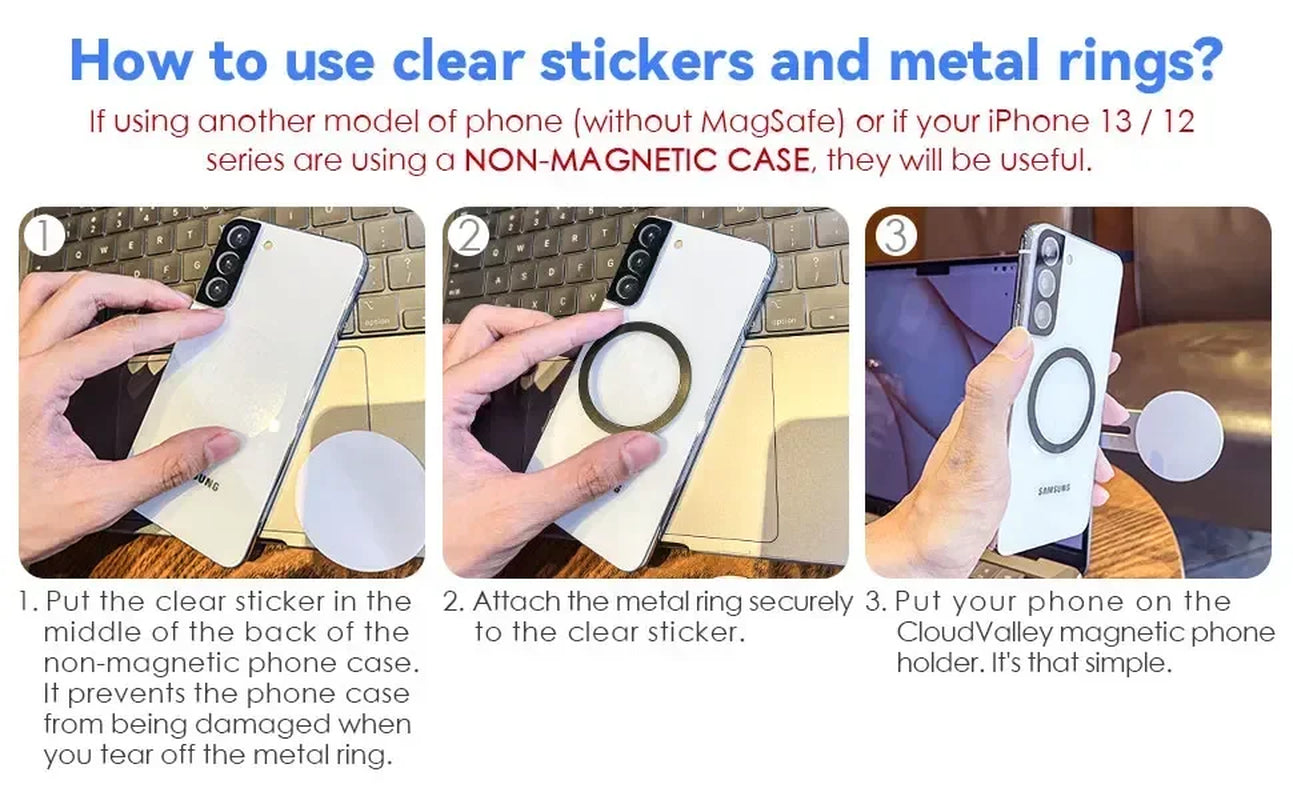 2025 Slim and Foldable Magnetic Laptop and Phone Holder for iPhone 14, 13, 12 Series and All Smartphones